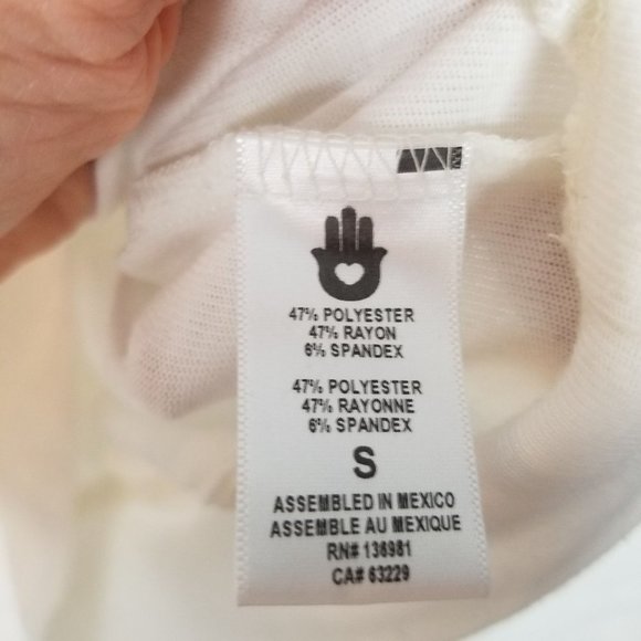 Spiritual Gangster Womens S Ivory Soft Hacci Happy - Picture 8 of 10